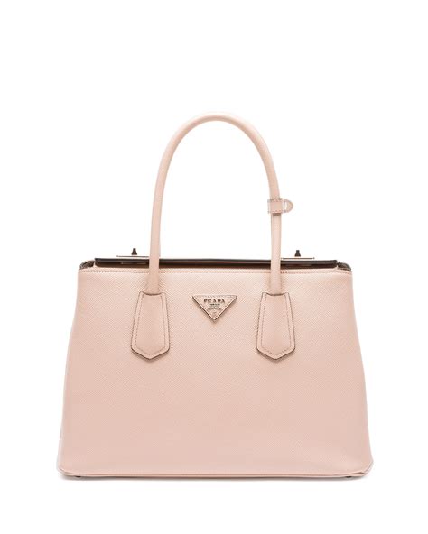 prada saffiano blush cameo|Prada Saffiano Medium Cuir Double Bag, Blush (Cammeo).